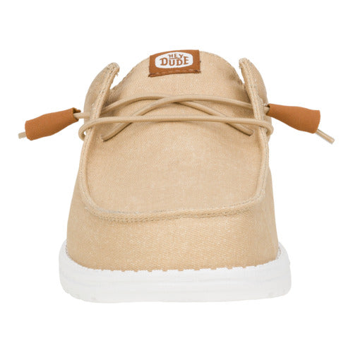 Wally Slip Stretch Canvas ÿ Tan/White - Image 4