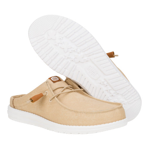 Wally Slip Stretch Canvas ÿ Tan/White - Image 3
