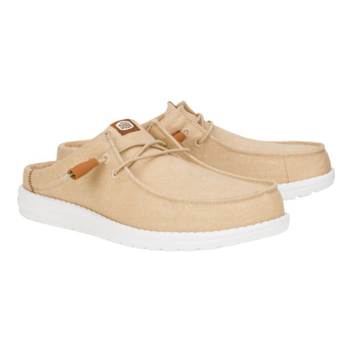 Wally Slip Stretch Canvas ÿ Tan/White - Image 2