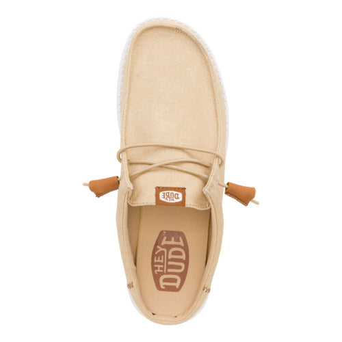 Wally Slip Stretch Canvas ÿ Tan/White - Image 6