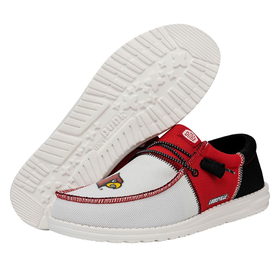 Men's Wally Tri Louisville Cardinals ÿ Louisville Red/Black - Image 4