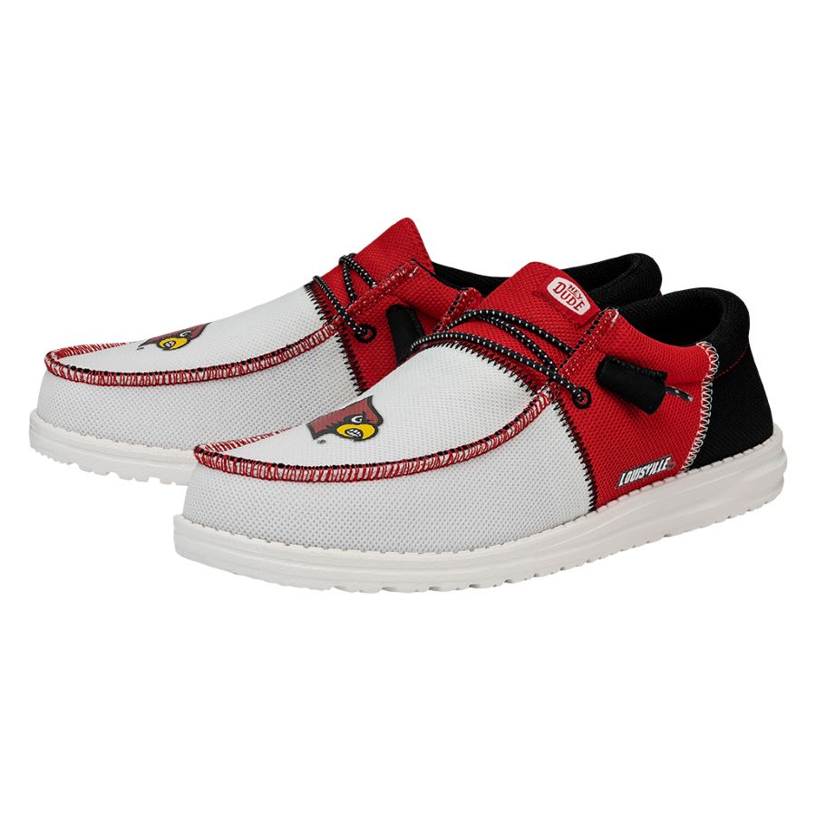 Men's Wally Tri Louisville Cardinals ÿ Louisville Red/Black - Image 3