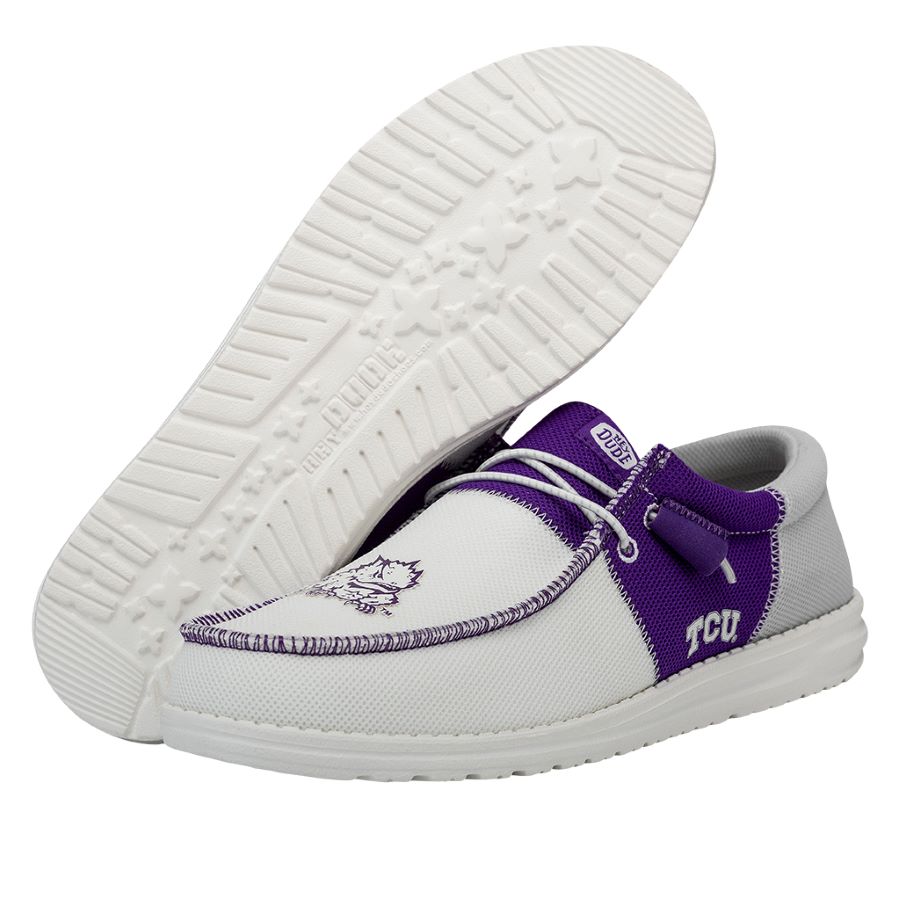 Men-s Wally Tri TCU - TCU Purple/White - Image 5