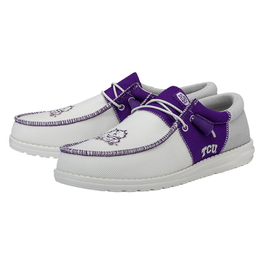 Men-s Wally Tri TCU - TCU Purple/White - Image 4