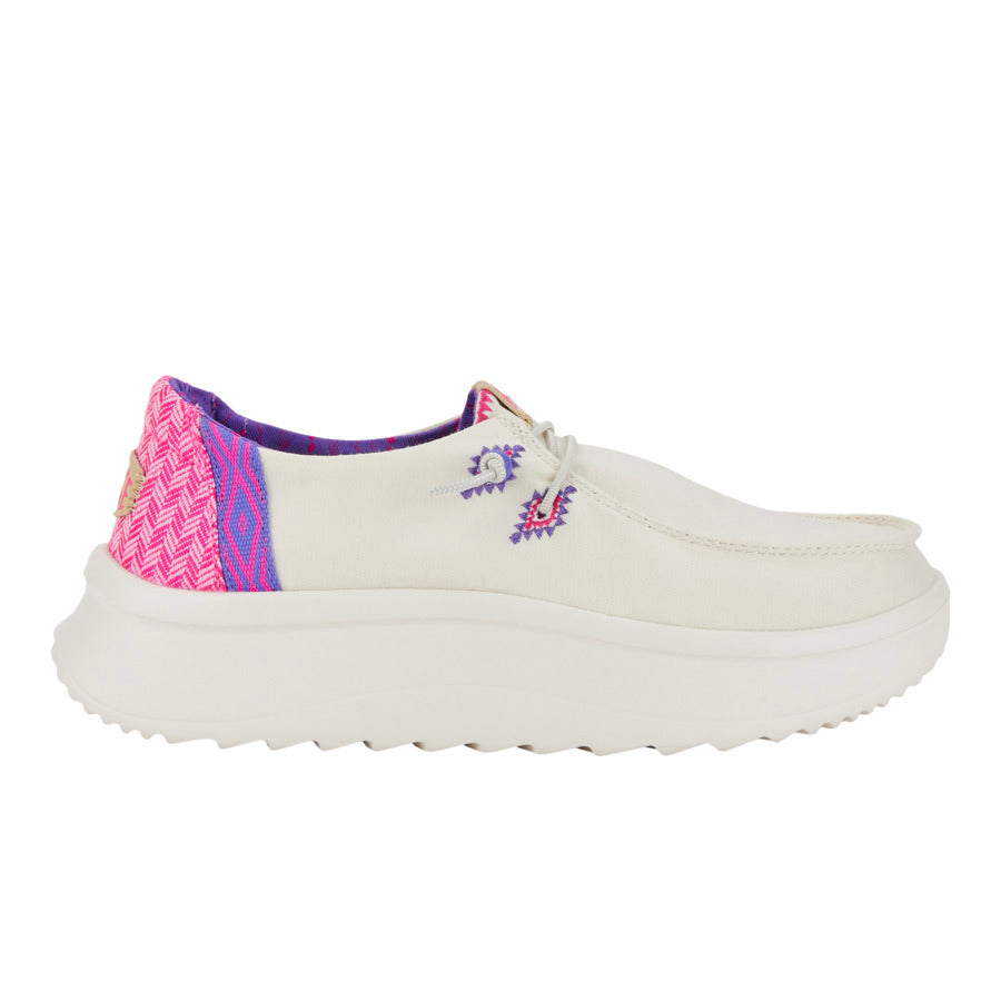 Wendy Peak Chambray Woven ÿ White/Pink - Image 8