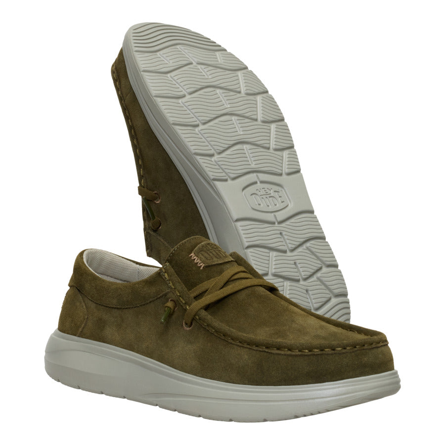 Wally Comf Suede ÿ Dark Olive/Stone Grey - Image 3