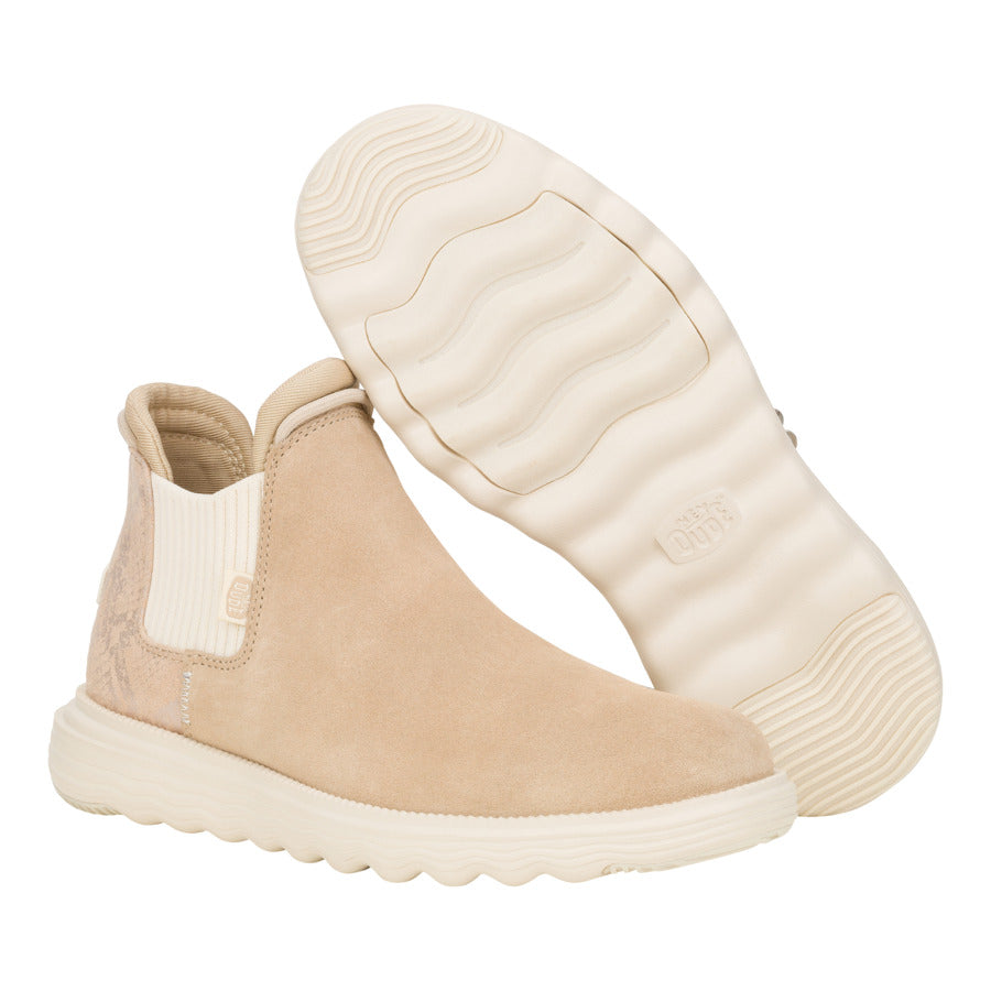 Branson Womens Suede Novelty ÿ Sand/Snake - Image 3