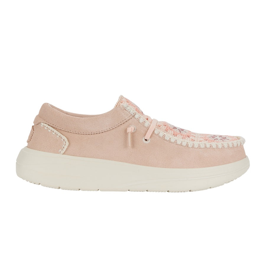 Wendy Comf Suede Crochet ÿ Pale Pink/Multi - Image 9