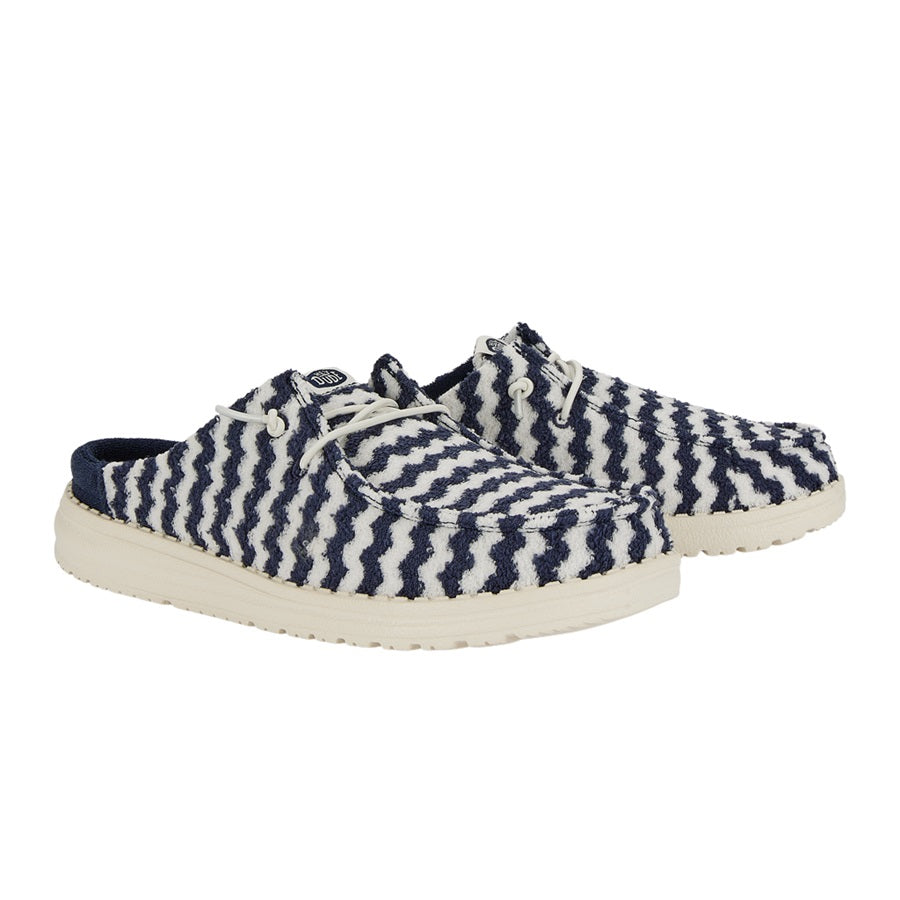 Wendy Slip Terry Stripe ÿ Navy Blazer/Egret - Image 2