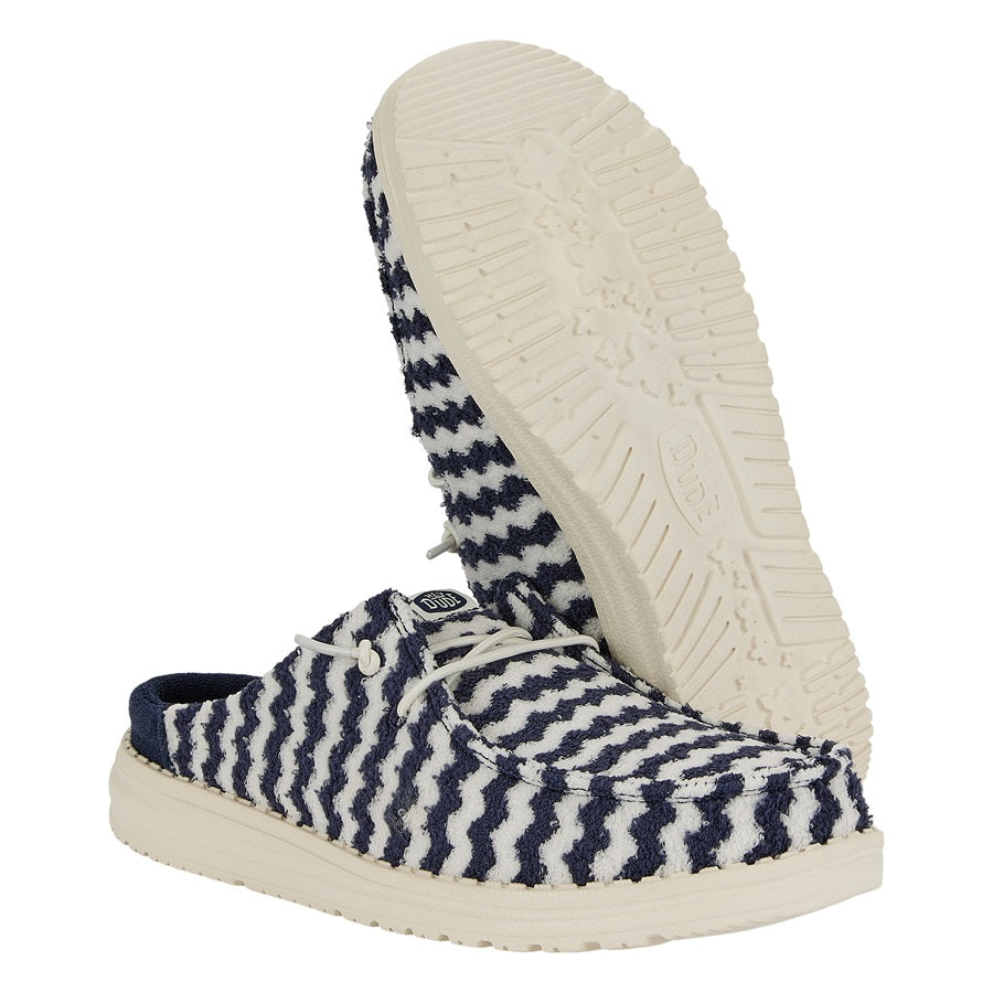 Wendy Slip Terry Stripe ÿ Navy Blazer/Egret - Image 3
