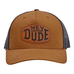 Leather Buckle Patch Trucker ÿ Coyote Brown