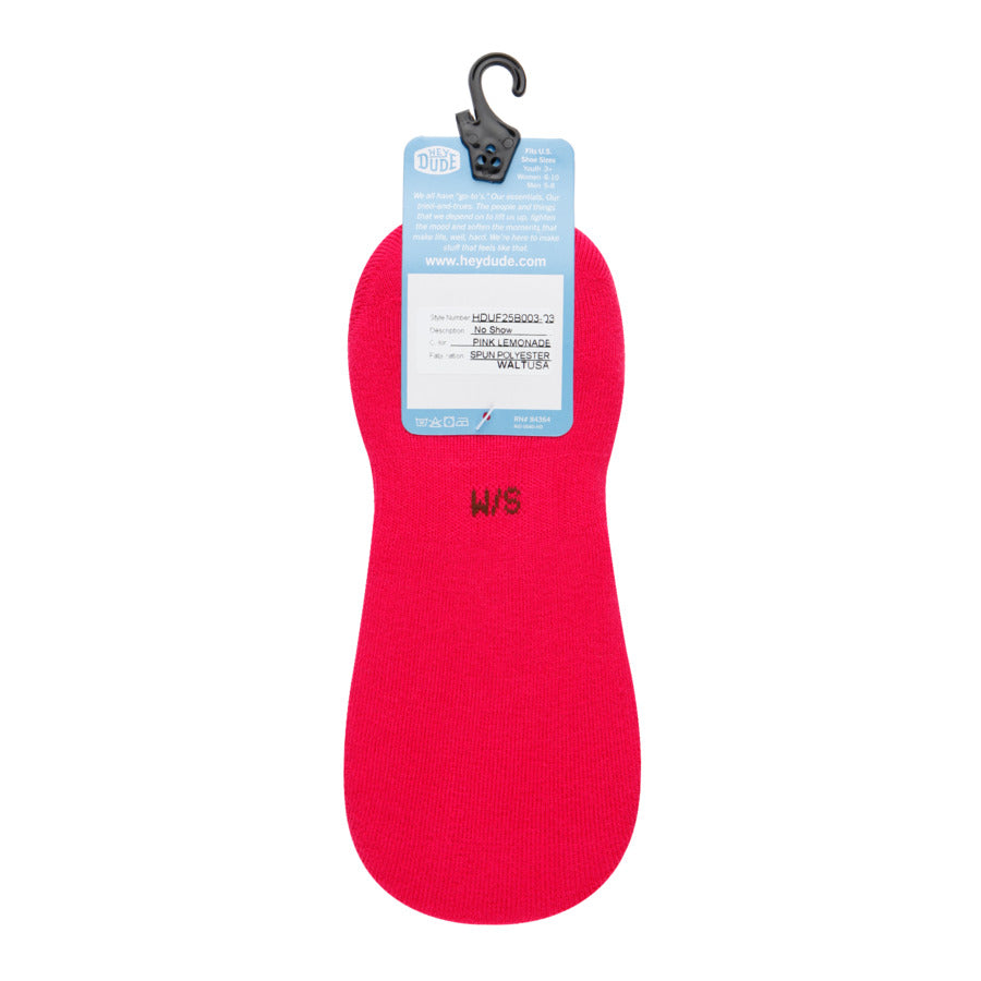 HEYDUDE No Show Sock 3 Pack ÿ Pink Lemonade - Image 4