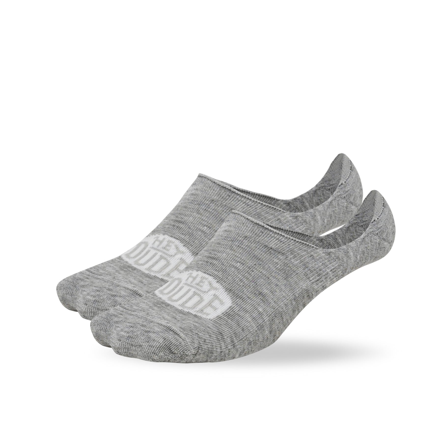 HEYDUDE No Show Sock 3 Pack ÿ Multi Grey/White/Black - Image 4