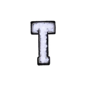 Letter T Patch ÿ T Black/White