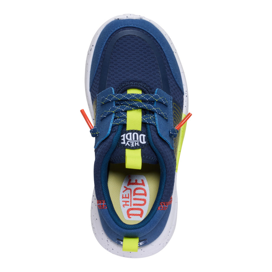 Sirocco Play Youth Sport Stripe ÿ Navy/Lime - Image 6