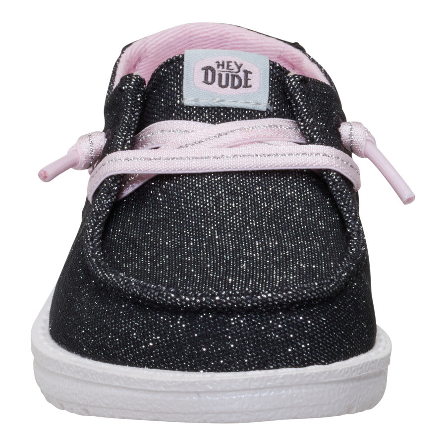 Wendy Toddler Shimmer Flower ÿ Charcoal - Image 4