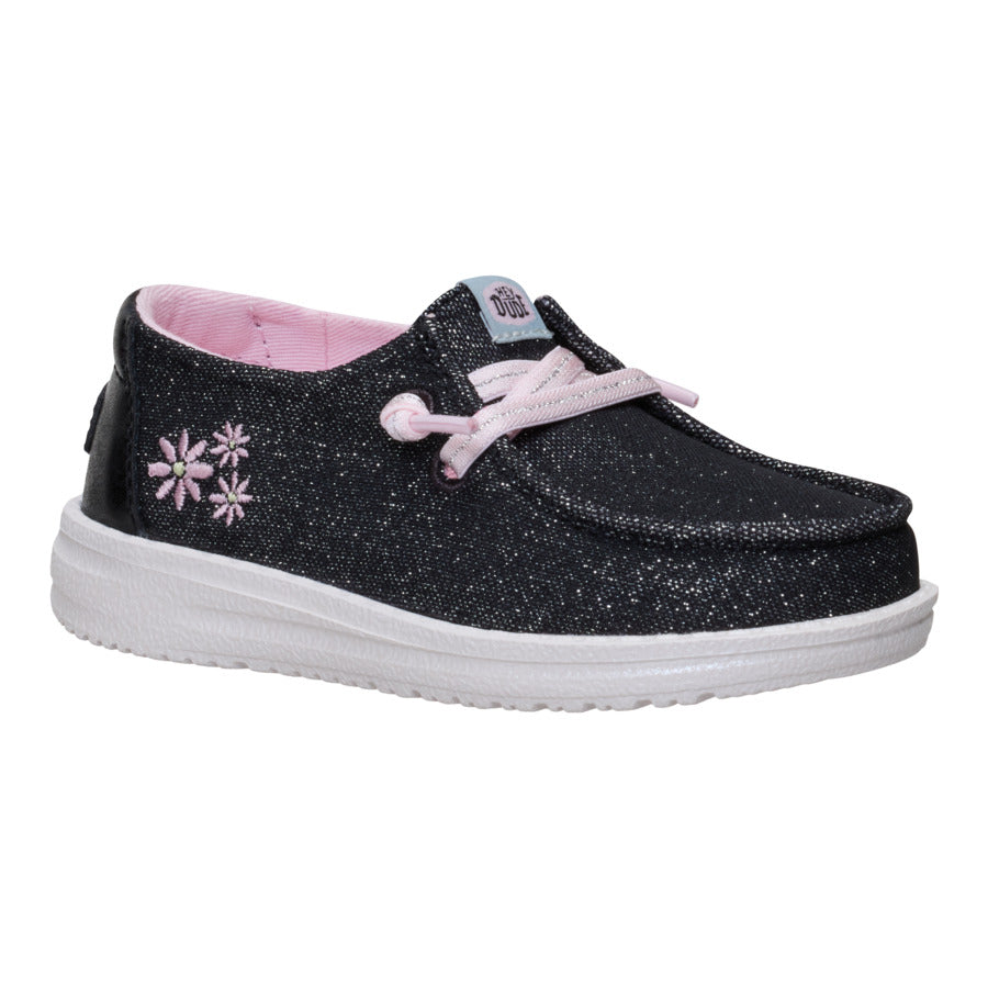 Wendy Toddler Shimmer Flower ÿ Charcoal - Image 7