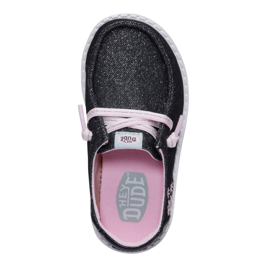 Wendy Toddler Shimmer Flower ÿ Charcoal - Image 6