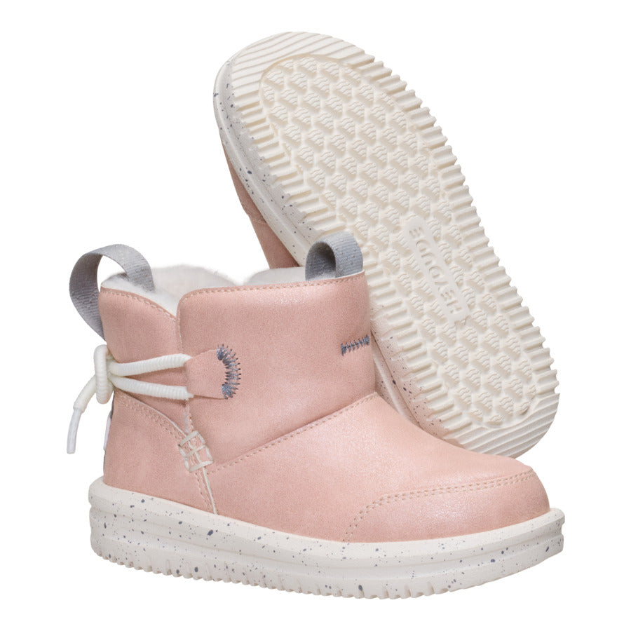 Camden Bow Boot Toddler Cozy ÿ Sparkle Pink - Image 3