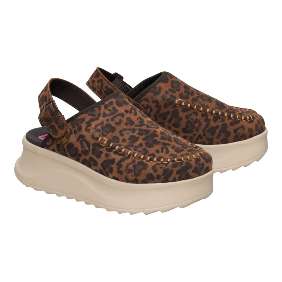 Delray Clog Suede ÿ Brown Leopard - Image 3