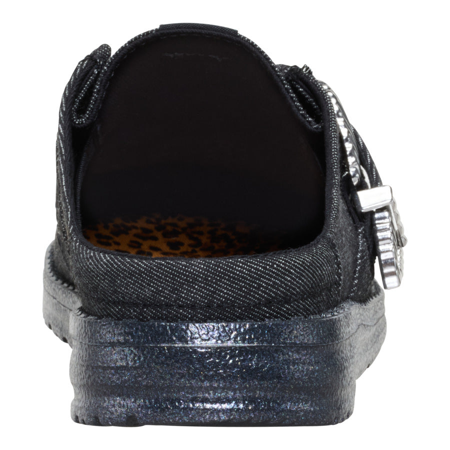 Wendy Slip Buckle Denim ÿ Black/Black - Image 5