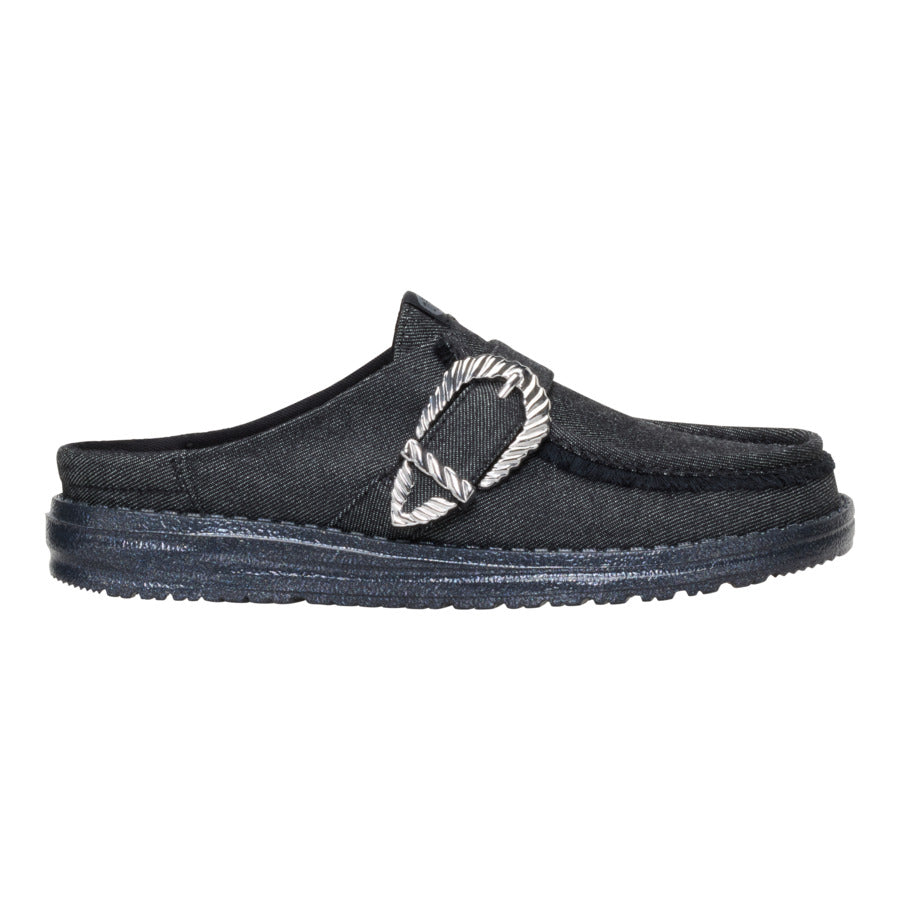 Wendy Slip Buckle Denim ÿ Black/Black - Image 8
