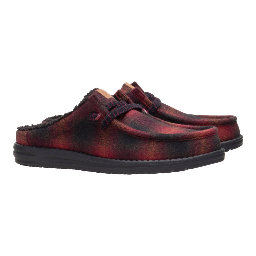 Wally Slip Cozy Plaid ÿ Red Plaid/Black - Image 2