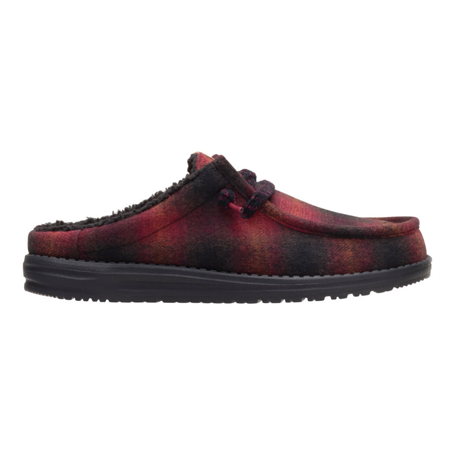 Wally Slip Cozy Plaid ÿ Red Plaid/Black - Image 8
