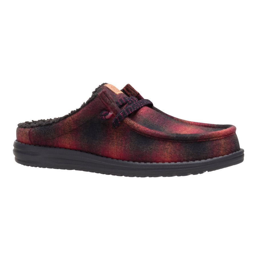 Wally Slip Cozy Plaid ÿ Red Plaid/Black - Image 7