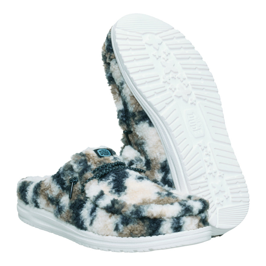Wally Slipper Cozy Camo ÿ White/Camo - Image 3