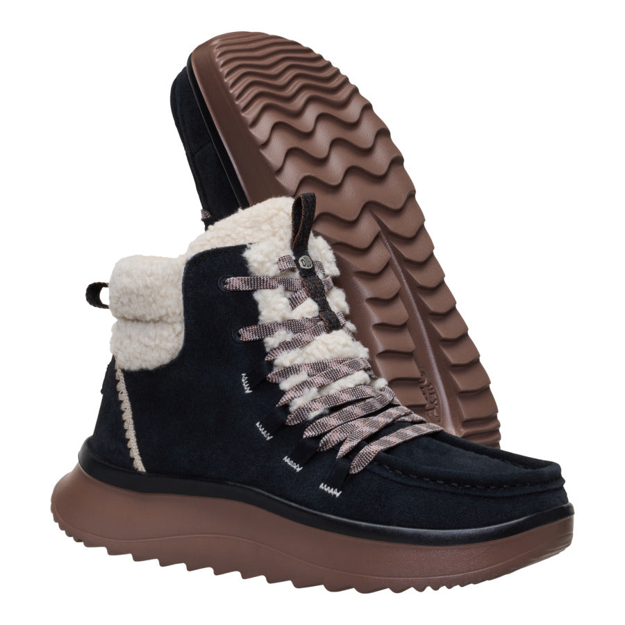 Wendy Peak Apres Suede Cozy Stitch ÿ Black/Tan - Image 3