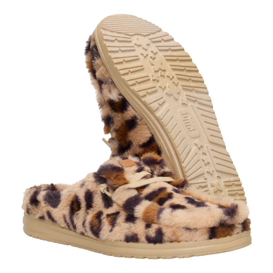 Wendy Slipper Leo Fur ÿ Tan/Multi - Image 3
