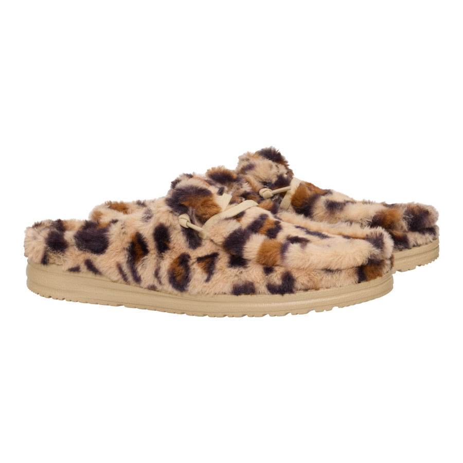 Wendy Slipper Leo Fur ÿ Tan/Multi - Image 2